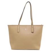 Pre-owned Leather totes Coach Pre-owned , Beige , Dames