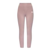 Leggings met bedrukt logo Emporio Armani EA7 , Purple , Dames