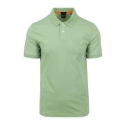 Polo Korte Mouw Hugo Boss , Green , Heren