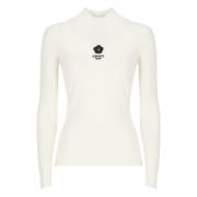 Witte Geribbelde Trui met Boke 2.0 Kenzo , White , Dames