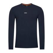 Lange Mouw T-shirt Hugo Boss , Blue , Heren