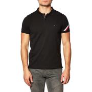 Korte Mouw Polo Tommy Hilfiger , Black , Heren