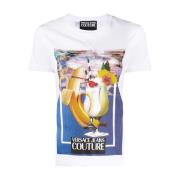 Korte Mouw T-Shirt Versace Jeans Couture , White , Dames