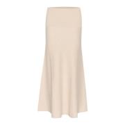 Melange Rok met Ruchedetails InWear , Beige , Dames