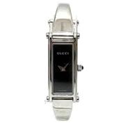 Pre-owned Stainless Steel watches Gucci Vintage , Black , Dames