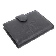 Pre-owned Canvas wallets Chanel Vintage , Black , Dames