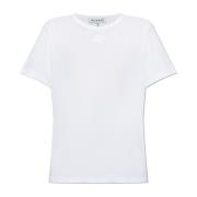 T-shirt met logo Munthe , White , Dames