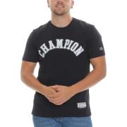 Korte Mouw T-shirt Champion , Black , Heren