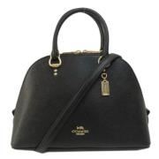 Pre-owned Leather handbags Coach Pre-owned , Black , Dames