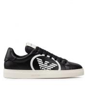 Lage Sneakers Emporio Armani , Black , Heren