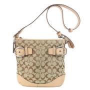 Pre-owned Fabric shoulder-bags Coach Pre-owned , Beige , Dames