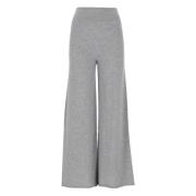 Kasjmier Grijs Elastische Taille Broek Vanisé , Gray , Dames