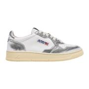 Medalist Bicolor Leren Sneakers Autry , Gray , Dames