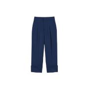 Stijlvolle Broeken voor Vrouwen Twinset , Blue , Dames