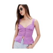 Mouwloze Top Pinko , Purple , Dames