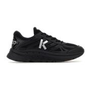 Zwarte Polyester Pace Sneakers Kenzo , Black , Heren