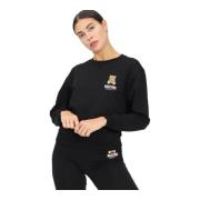 Sweatshirt met ronde hals Moschino , Black , Dames