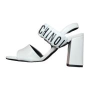 Elegante Hoge Hak Sandalen Love Moschino , White , Dames