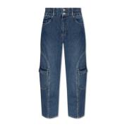 cargo stijl jeans AllSaints , Blue , Dames