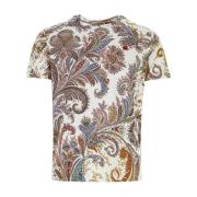 Katoenen Bedrukt T-shirt Etro , Multicolor , Heren