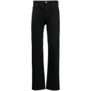 Denim Pant 1D040 Versace , Black , Heren