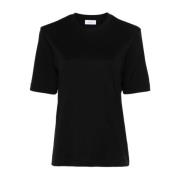 Zwart Logo-Patch T-shirt Nieuwe Seizoen Salvatore Ferragamo , Black , ...