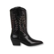 Zwarte Cowboy Laarzen Julie Dee , Black , Dames