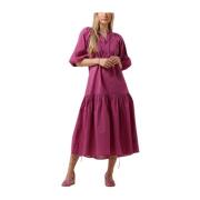 Dames Jurken Nv-dente Midi Dress Notre-v , Purple , Dames