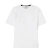 Korte Mouw T-shirt GAS , White , Heren