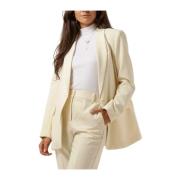 Dames Blazers X Bo - Puck Blazer Notre-v , Beige , Dames