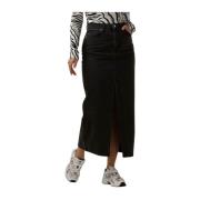 Dames Rokken Denim Maxi Skirt Notre-v , Gray , Dames