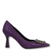 Paarse pump met eye catcher Bibi Lou , Purple , Dames