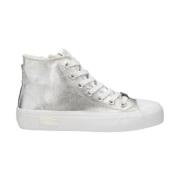 Hoge Vegan Leren Sneakers Cult , Gray , Dames