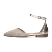 Dames Ballerina's Vk2163 Notre-v , Beige , Dames