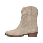 Dames Enkellaarsjes 08-463 Notre-v , Beige , Dames