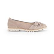 Suède Sport Ballerina Schoen Gabor , Beige , Dames