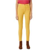 Slim Fit Denim Broek GAS , Yellow , Dames