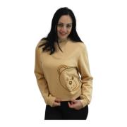 Crewneck Sweatshirt Moschino , Brown , Dames