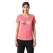 Korte Mouw T-shirt GAS , Pink , Dames