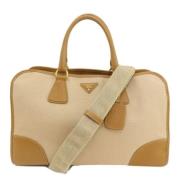 Pre-owned Canvas totes Prada Vintage , Brown , Dames