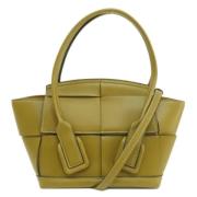 Pre-owned Leather handbags Bottega Veneta Vintage , Yellow , Dames