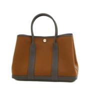 Pre-owned Leather handbags Hermès Vintage , Brown , Dames