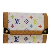 Pre-owned Canvas wallets Louis Vuitton Vintage , Beige , Dames