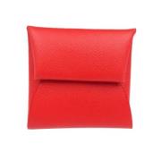 Pre-owned Fabric wallets Hermès Vintage , Red , Dames