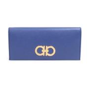 Pre-owned Leather wallets Salvatore Ferragamo Pre-owned , Blue , Dames