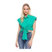 Mouwloze Blouse Gaudi , Green , Dames