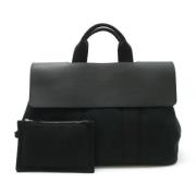 Pre-owned Leather handbags Hermès Vintage , Black , Dames