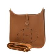 Pre-owned Leather shoulder-bags Hermès Vintage , Brown , Dames