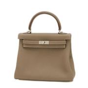 Pre-owned Leather handbags Hermès Vintage , Brown , Dames