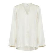 Ivory Shirt Collectie Alysi , Beige , Dames